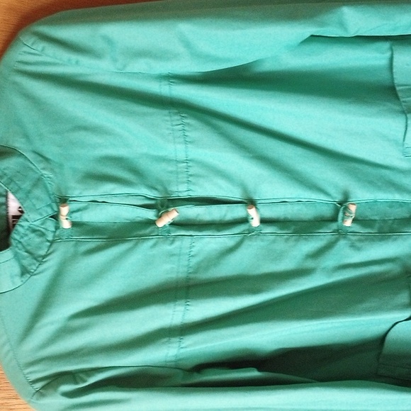 Fleet Street Rain or Shine Lined Jacket. Kelly Green, Pockets, Weather Resistant - Picture 2 of 5